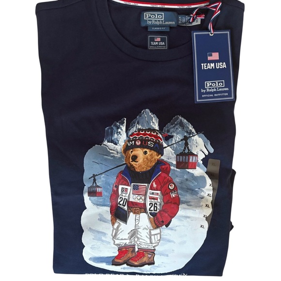 Polo Ralph Lauren Men’s 2026 Team USA POLO Bear L/S Size XL NWT - Picture 3 of 6